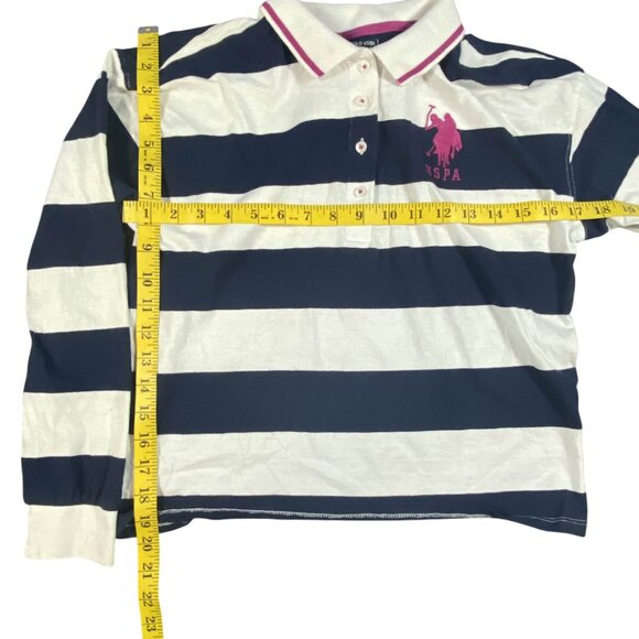 U.S. Polo Assn. Blue & White Striped Shirt - Picture 2 of 4